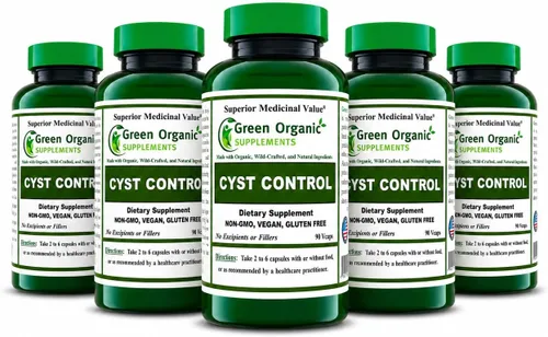 Vista 11 de Green Organic Supplements Quiste, quiste mamario, 90 VCaps, alta absorción, sin OMG, sin gluten (paquete de 1)