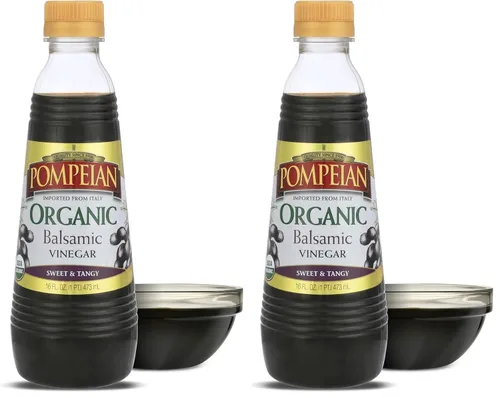 Vista 14 de Vinagre balsámico gourmet de Pompeian, naturalmente sin gluten, 16 onzas líquidas (473 ml) Vinagre para cocinar: sabor dulce y picante