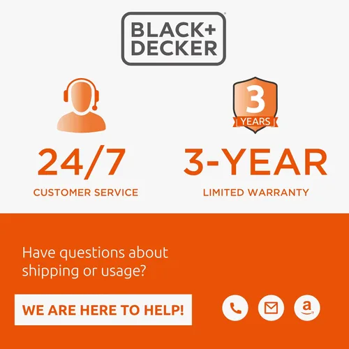 Vista 6 de BLACK+DECKER Carrete de cable de extensión retráctil de 50 pies con 4 tomas, extensión de enchufe múltiple, rebobinado de fácil mango y cable SJTW