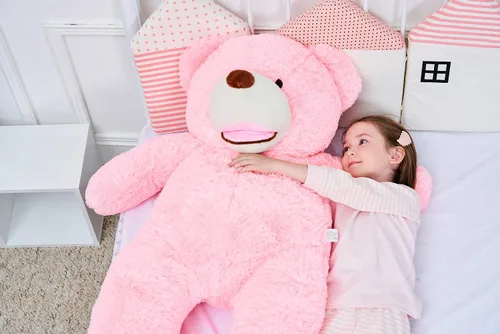 Vista 5 de IKASA - Oso de peluche gigante, animales de juguete (Rosa, 39 pulgadas)