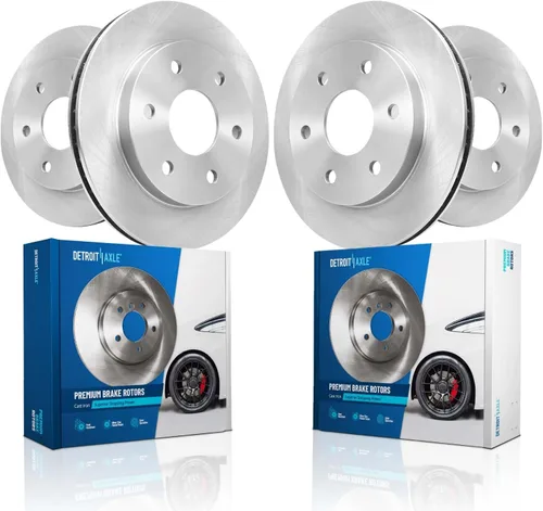 Vista 15 de Detroit Axle - 4 rotores de freno para Ford 1994-2004 Mustang, rotores de freno de disco delanteros y traseros 1995 1996 1997 1998 1999 2000 2001