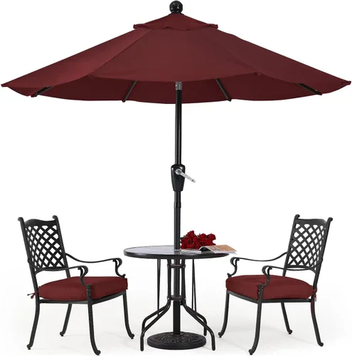Vista 60 de ABCCANOPY 7.5FT Patio Umbrella Outdoor 6 RibsTable Umbrella(Brown)
