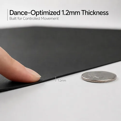 Vista 3 de ProStep by FlooringInc - Rollo reversible para pista de baile Marley, suelo de baile portátil de vinilo enrollable para ballet, jazz, moderno