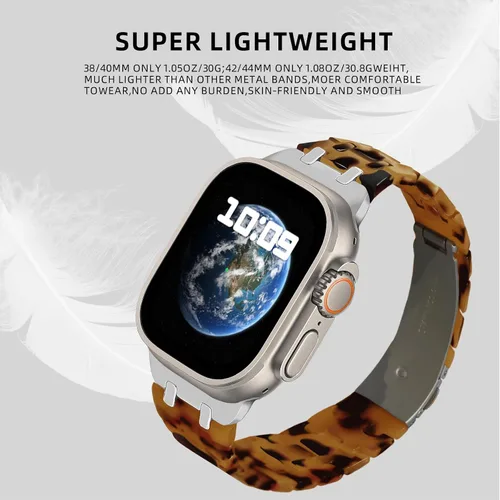 Vista 3 de Bands Compatible Apple Watch Ultra Band 42-49mm, Soft Silicone Waterproof Bands