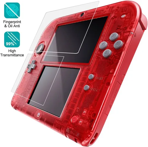 Vista 8 de AFUNTA - Protector de pantalla y lápiz capacitivo compatible con 2DS, paquete de 3 (6 unidades) película de PET transparente HD para pantalla