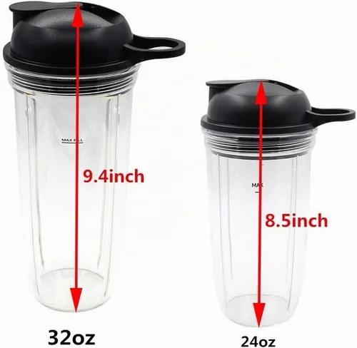 Vista 4 de Piezas de repuesto Nueva cuchilla con taza y tapa destinada a Nutri Ninja Blender BL610