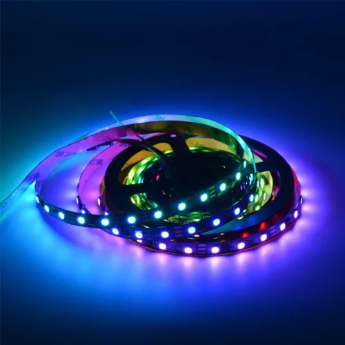 Vista 4 de WS2811 Tira LED 16.4ft 5M 300LEDs WS2811 5050 RGB SMD Digital Dream Color Direccionable Flexible LED Tira de Luz IP30 No Impermeable DC12V con Mini