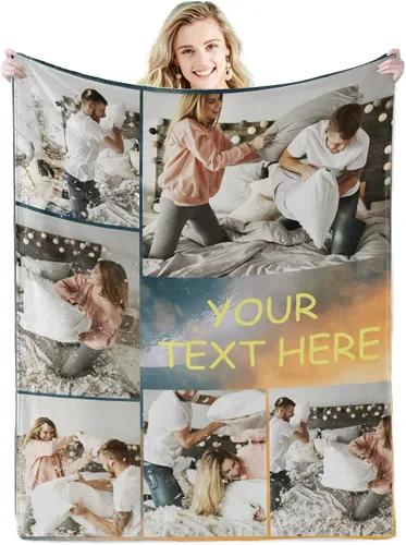 Vista 9 de Mantas personalizadas con fotos, manta personalizada con fotos, manta suave personalizada, regalos para el mejor papá de la historia, abuelo