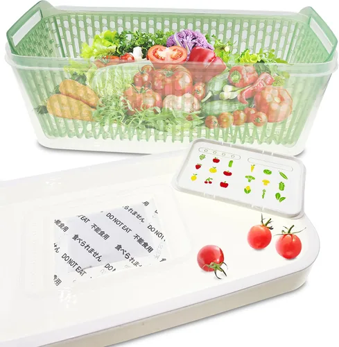Vista 6 de Paquete de 12 repuestos para conservadores de productos OXO GreenSaver e insertos para crujientes, mantiene las frutas y verduras frescas, también