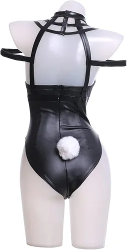 Vista 6 de mutou Yor Forger - Body de cosplay para Spy X, traje de conejito familiar, conjunto completo con medias