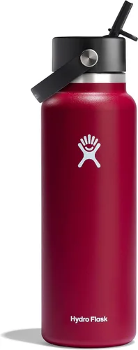 Vista 41 de Hydro Flask de boca ancha con tapa Flex de pajita de 24 onzas Agave