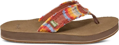 Vista 11 de Sanuk Fraid Not Flip-Flop para hombre Negro/Bronceado