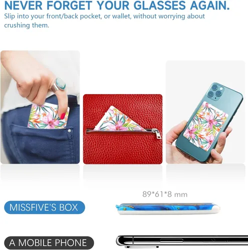 Vista 2 de Missfive Lentes de lectura plegables delgados para tarjetas de crédito para hombres y mujeres, lectores plegables de viaje con bolsillo que caben