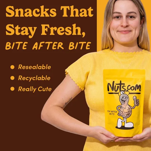 Vista 3 de Nuts com Nueces mixtas tostadas 50% menos de sal, 14 onzas – Nueces surtidas con almendras, anacardos, nueces pecanas, nueces de Brasil y avellanas