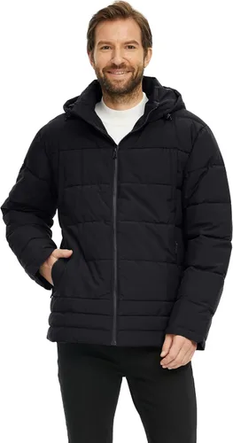 Vista 2 de Wantdo - Chaqueta acolchada impermeable para hombre, con capucha, de invierno