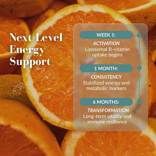 Vista 5 de Aurora Nutrascience Complejo B megaliposomal + vitamina C 32 paquetes