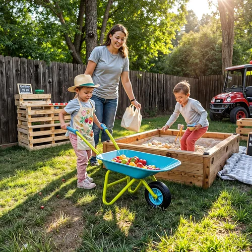 Vista 4 de Juego de herramientas y cubo de jardín para niños, de la marca G & F