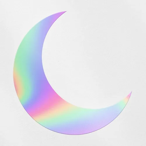 Vista 14 de Calcomanías transparentes de Halloween Luna creciente (azul celeste) Calcomanías de vinilo impermeables de alta calidad para teléfono portátil