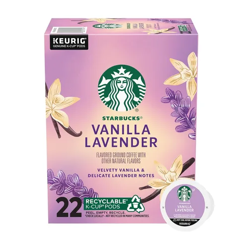 Vista 10 de Cápsulas de café K-Cup de Starbucks, Café con sabor caliente o helado, Azúcar moreno y canela, 10 cápsulas Keurig