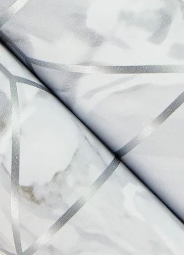 Vista 5 de Rachel Zoe Papel pintado plateado Seraphina Peel & Stick