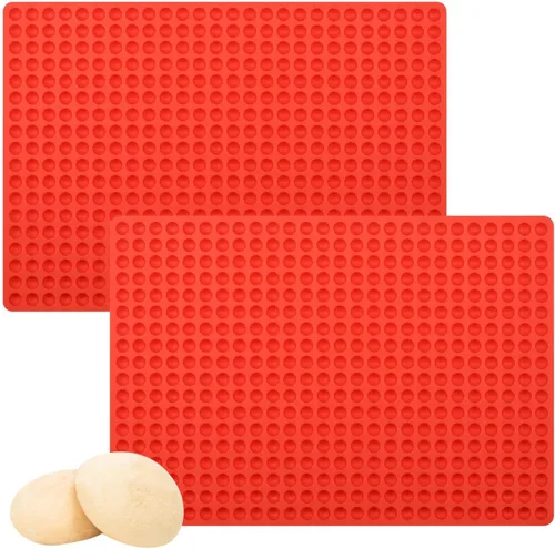 Vista 8 de 2 Piezas de Moldes Pequeños de Silicona d, Moldes Semi Esféricos de 140 Cavidades para Chocolate, Horneado, Dulces Caseros, Cuentas de Cera