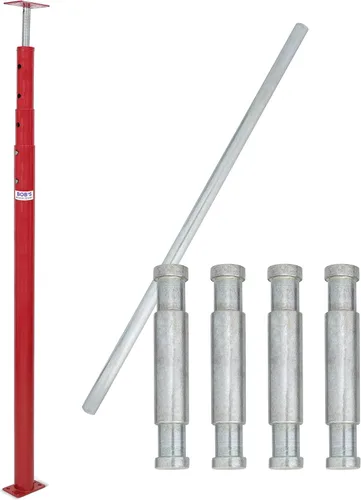 Vista 15 de BISupply Gatos de casa para nivelar espacios de arrastre 1 paquete - 12 a 16 pulgadas de viga de soporte ajustable para zócalo de sótano - Gato