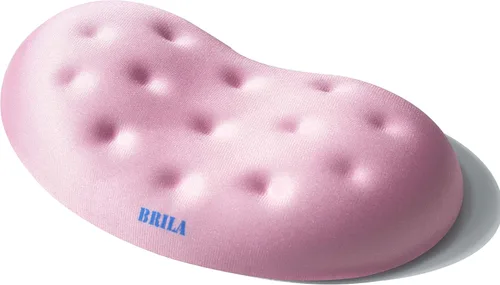 Vista 7 de BRILA Almohadilla de Soporte Ergonómica de Espuma Viscoelástica para Reposamuñecas de Ratón para Computadora, Laptop, Trabajo de Oficina