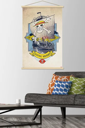 Vista 2 de Trends International Netflix - Póster de pared de una pieza, 22.37 x 34.00 pulgadas, paquete de impresión premium y colgador de madera de haya