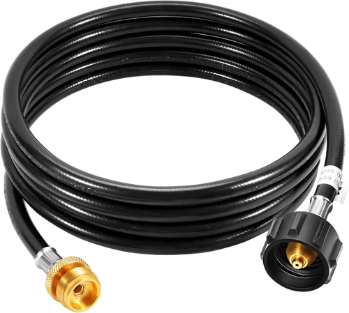 Vista 12 de GasSaf Manguera adaptadora de propano de 4 pies, conexión de propano de 1