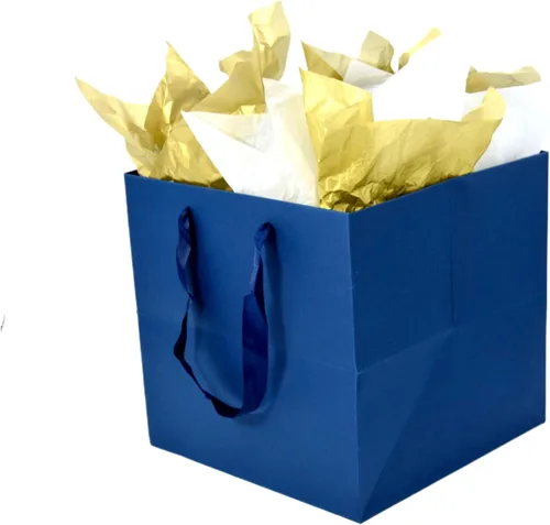 Vista 9 de JUNESHE Bolsa de regalo cuadrada negra grande con asas y papel de seda, 9.84 pulgadas, gran envoltura de regalo gigante para cumpleaños, boda