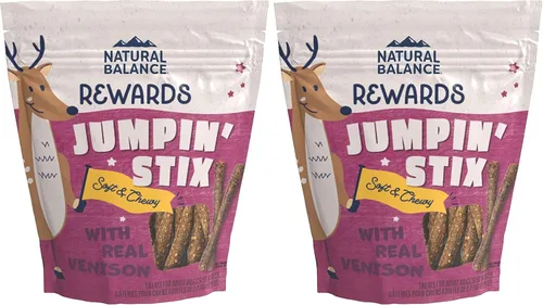 Vista 11 de Natural Balance Premios con ingredientes limitados Jumpin' Stix, golosinas sin granos para perros adultos de todas las razas, receta de pollo, 10