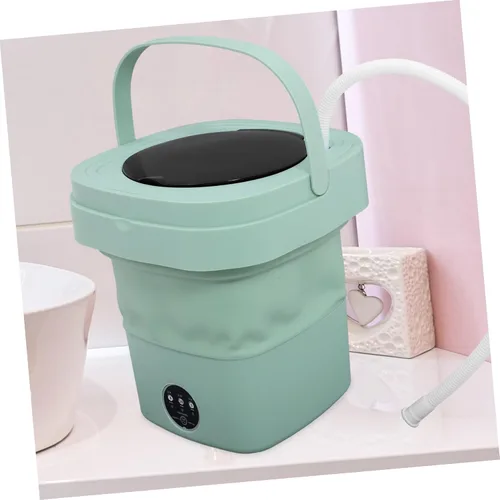 Vista 3 de KOMBIUDA Mini lavadora portátil para el hogar dormitorio uso eficiente función ahorro de espacio cubo lavadora