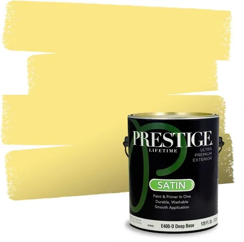 Vista 169 de PRESTIGE Pinturas de pintura exterior e imprimación en uno, 1 galón, plano, combinación comparable de Benjamin Moore* Pila de heno