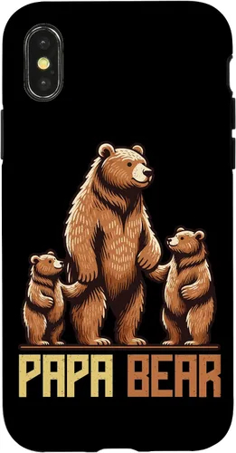 Vista 5 de Papa Bear Lover Father Dad Parent Father's Day Sunglasses Case for iPhone 16