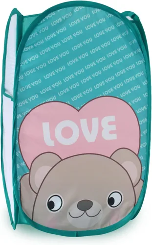 Vista 12 de Bolsa de almacenamiento de ropa sucia plegable tierna con imágenes (3)