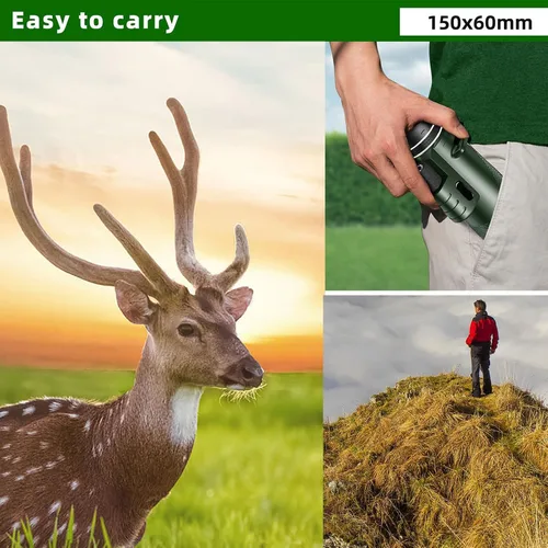 Vista 6 de 12 * 50HD monocular Telescope with Smartphone Adapter, Tripod, high Power monocular, Lightweight monocular Telescope for Bird Watching Trips
