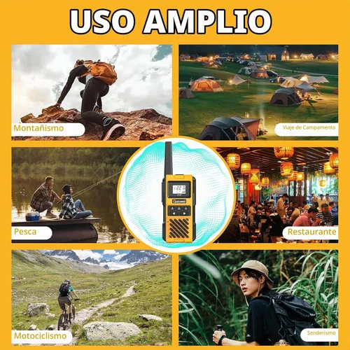 Vista 9 de Gaswei G1pro Walkie Talkie de largo alcance IP67 impermeable 22 canales