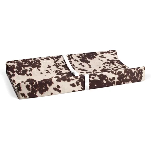 Vista 5 de Funda para cambiador de vaquero occidental, piel de vaca marrón súper suave