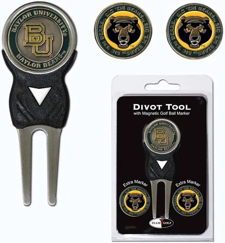 Vista 30 de Team Golf NCAA Georgia Tech Yellow Jackets Divot Tool Pack with 3 Golf Ball Markers Divot Tool with 3 Golf Ball Markers Pack, Markers are Removable