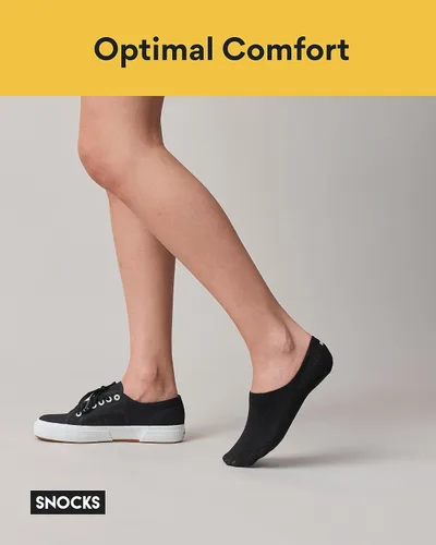 Vista 7 de Snocks Calcetines invisibles para mujeres y hombres 6 pares de calcetines invisibles unisex para zapatos planos y zapatillas - S-XL - Diseñado