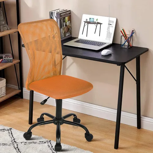 Vista 8 de Silla ergonómica de oficina con soporte de malla, moderna silla giratoria ejecutiva con respaldo medio, silla de computadora, silla de tareas