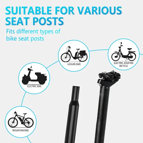 Vista 5 de YLG Comfort - Cojín ancho para asiento de bicicleta, suave acolchado para bicicleta de montaña, carretera, estacionario, para interiores y exteriores