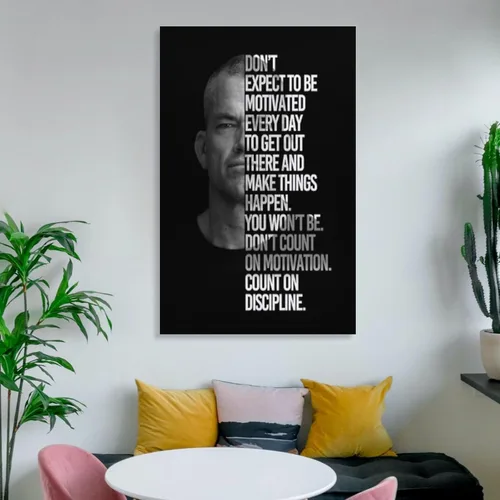 Vista 6 de MOJDI Jocko Willink - Póster de positividad con citas famosas, lienzo para decoración de habitación, estética y decoración, póster de arte de pared