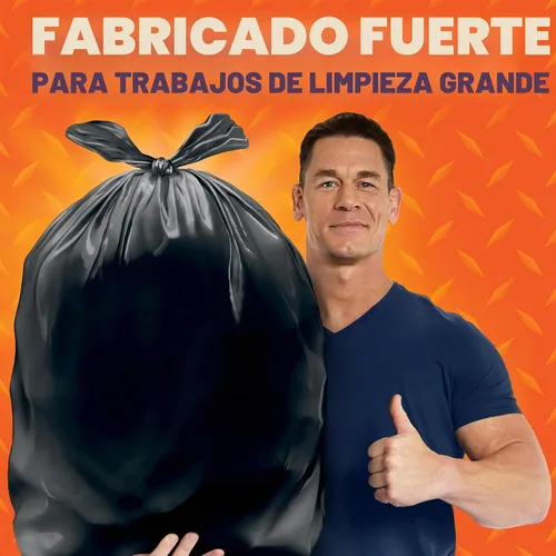 Vista 3 de Hefty Easy Flaps - Bolsas de basura grandes multiusos, 30 galones, 40 unidades 30G Black Garage Trash Bags, Simple Flap Tie Closure, Resists