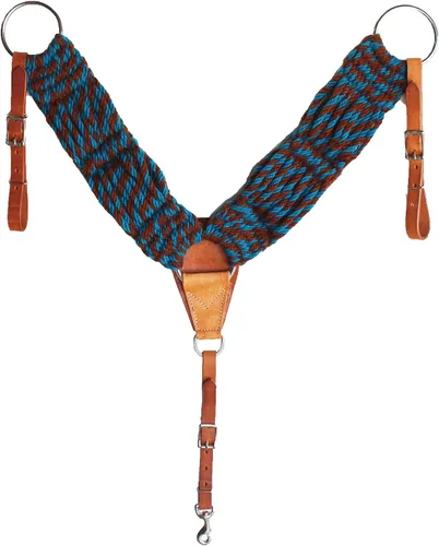 Vista 10 de CHALLENGER Western Mohair 25-Strand Two-Tone Breast Collar Uptugs
