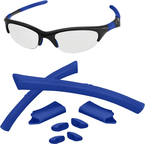 Vista 7 de Kits de calcetines de repuesto compatibles con gafas de sol Oakley Half Jacket/Half Jacket XLJ Kit de goma negra