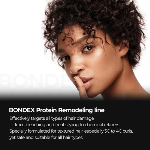 Vista 3 de Dr.Melaxin Bondex Champú remodelador de proteínas con aceite de argán Fortalecimiento de queratina y péptidos Bonder Reparación del cabello