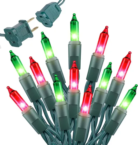 Vista 22 de Guirnalda de luces incandescentes púrpura de 20 pies para decoración de fiesta