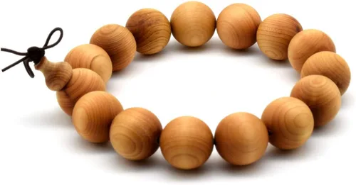 Vista 7 de Zen Dear Thuja Wooden Bracelet Necklace Prayer Beads Mala Wristband