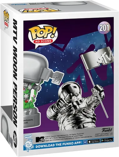 Vista 3 de Funko Iconos publicitarios de Pop!: MTV 40th Anniversary - Moon Person